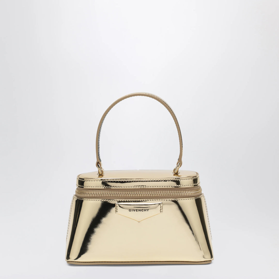Givenchy - Antigona gold mirror-effect leather beauty case