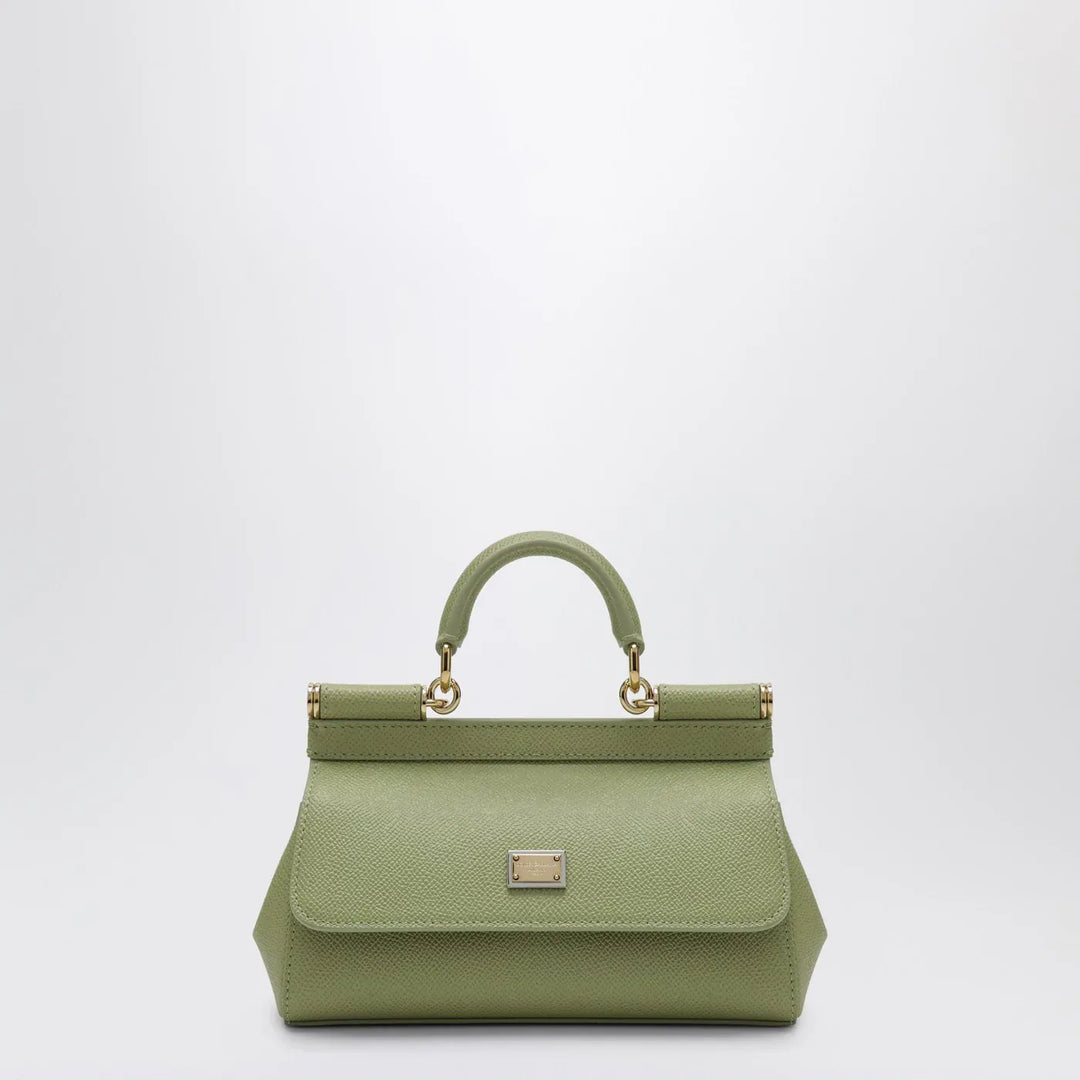 Dolce&amp;Gabbana - Sicily small top handle bag in sage green