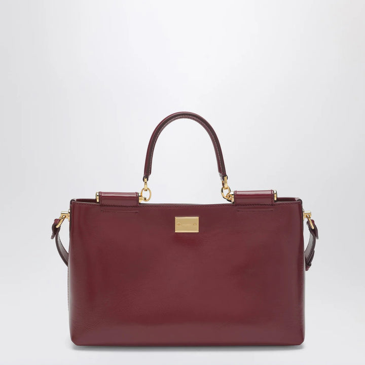 Dolce&amp;Gabbana - Vittoria handbag in dark red leather