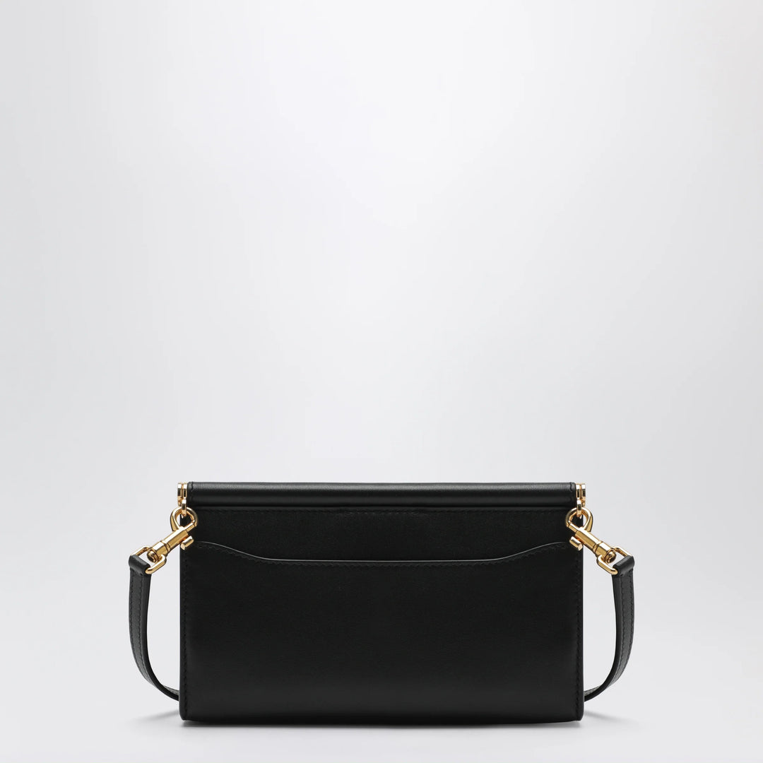 Dolce&amp;Gabbana - Plongé calfskin leather phone bag in black