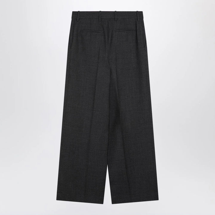 Givenchy - Dark grey wool wide trousers