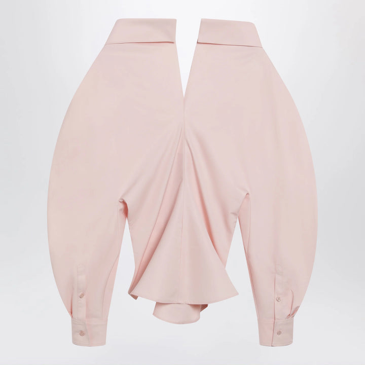 Givenchy - Pink cut-out poplin shirt