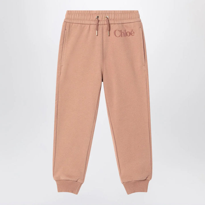 Chloé - Antique pink joggers with logo
