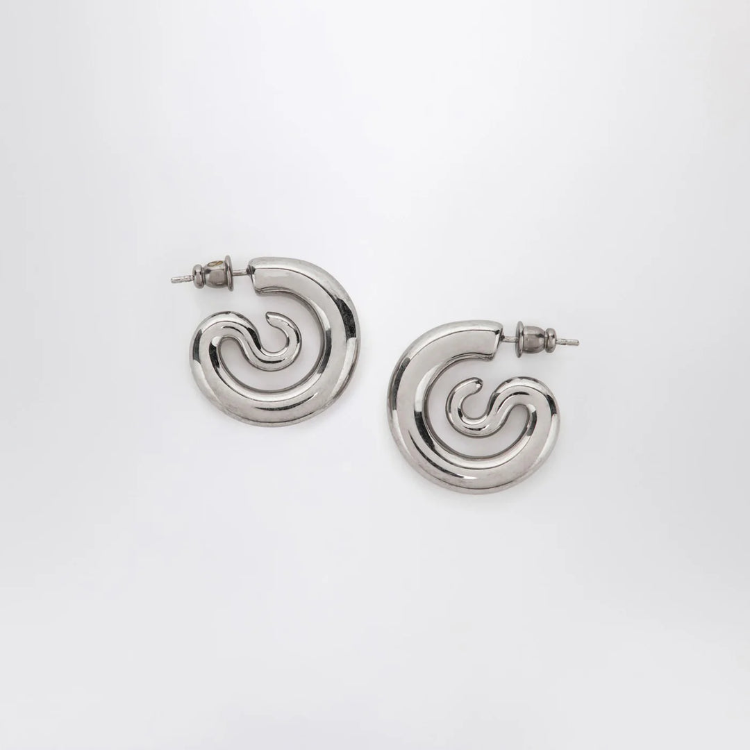 PANCONESI - Serpent Hoops Extra Small earrings in silver tone