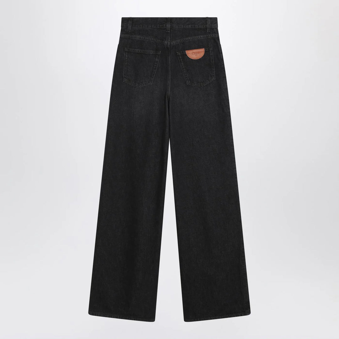 Chloé - Loose black washed jeans