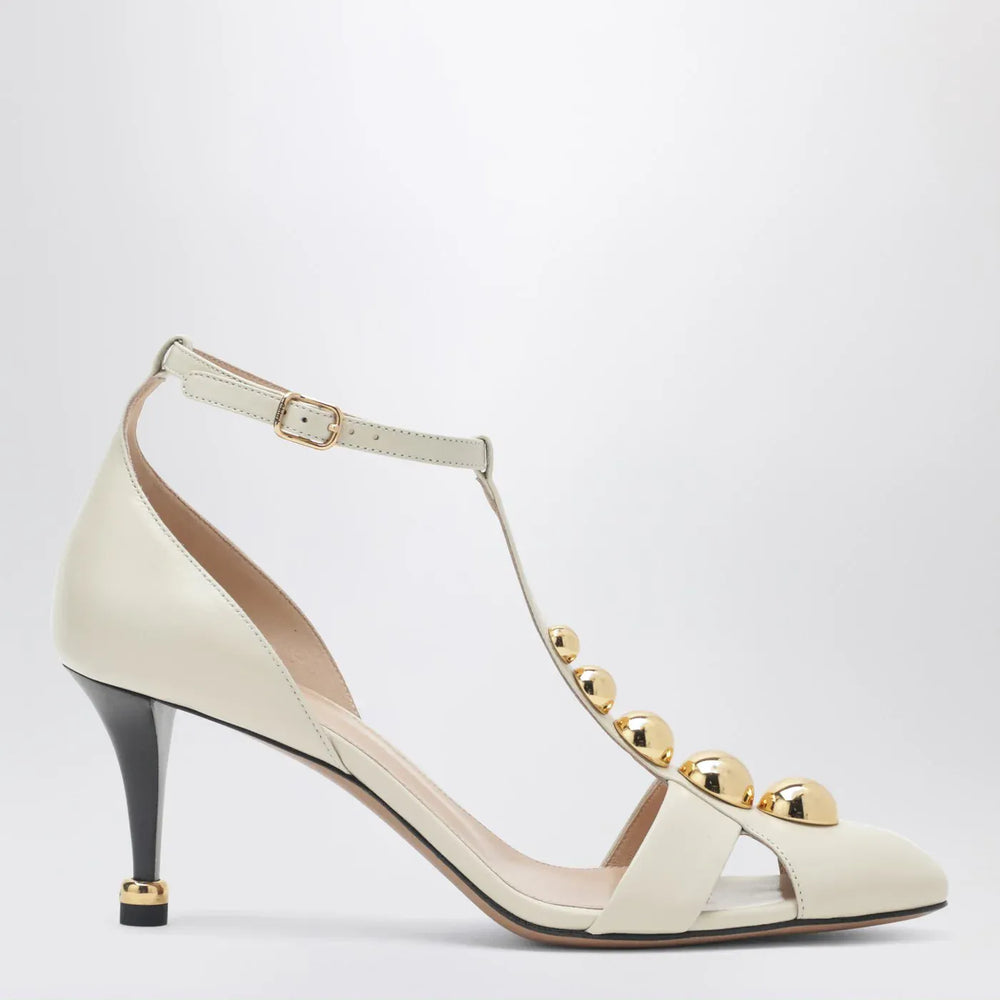 Chloé - Cleia ivory heeled sandals Brand Sandals 38,5 IT