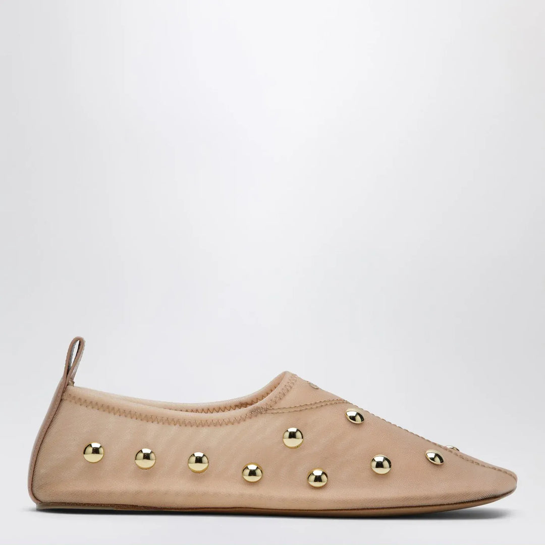 Chloé - Rita Blushy Beige ballet flats in transparent mesh