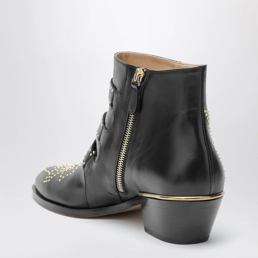 Chloé - Susanna ankle boots in black with studs