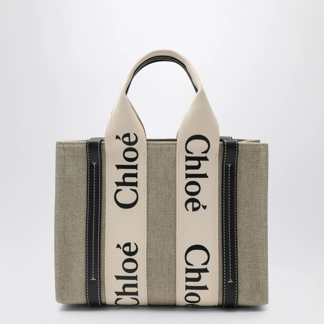Chloé - Woody little bag in beige canvas