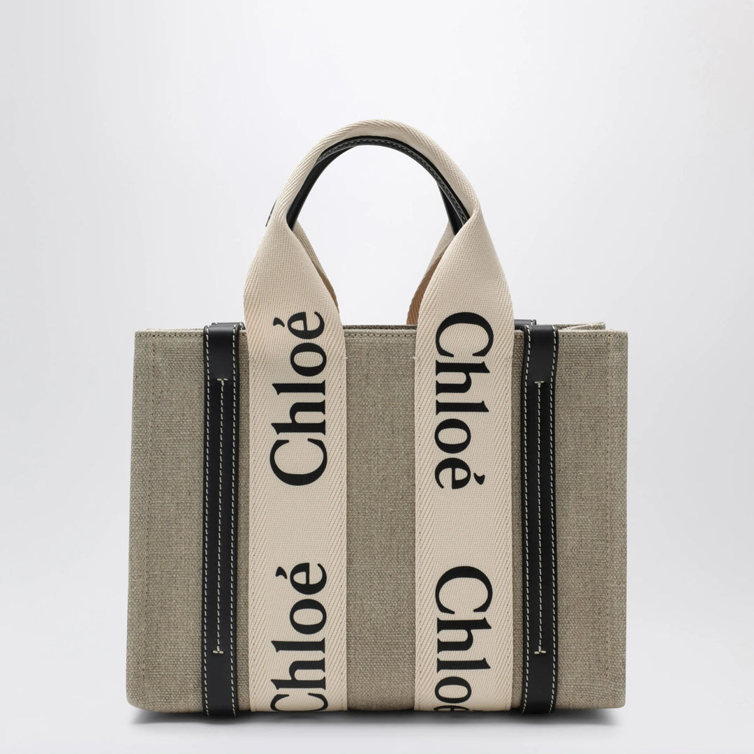 Chloé - Woody little bag in beige canvas