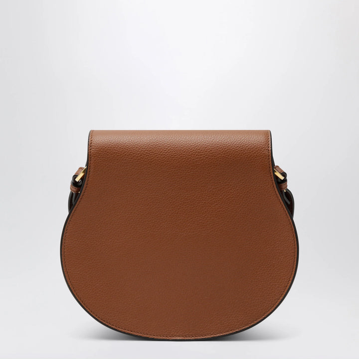 Chloé - Brown Saddle Marcie bag in grained leather