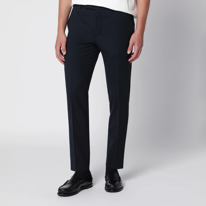 PT Torino - Dieci trousers in blue wool blend