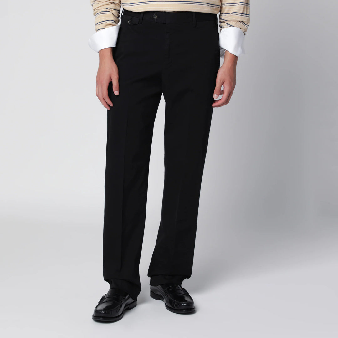 PT Torino - Black Cotton Trousers
