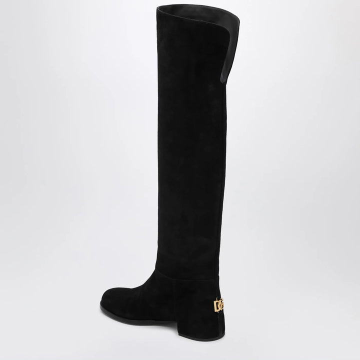 Dolce&amp;Gabbana - High suede boot black