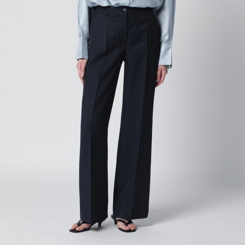Pants P.A.R.O.S.H. - Blue viscose trousers - S Brand