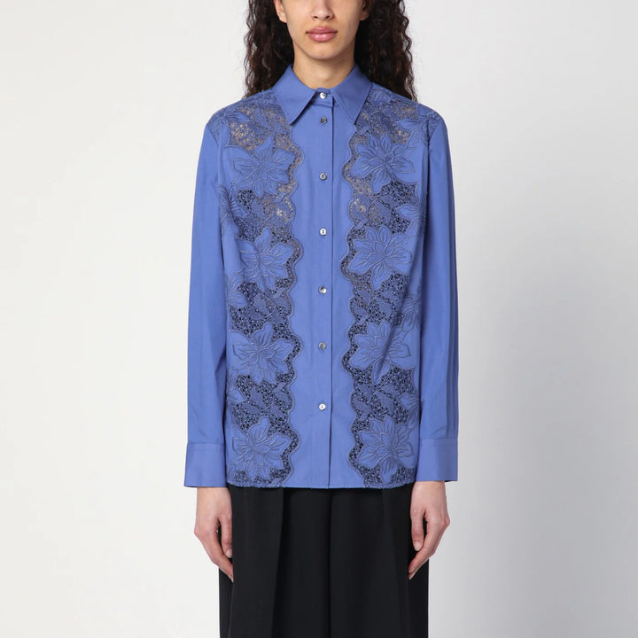 P.A.R.O.S.H. - Embroidered cotton shirt