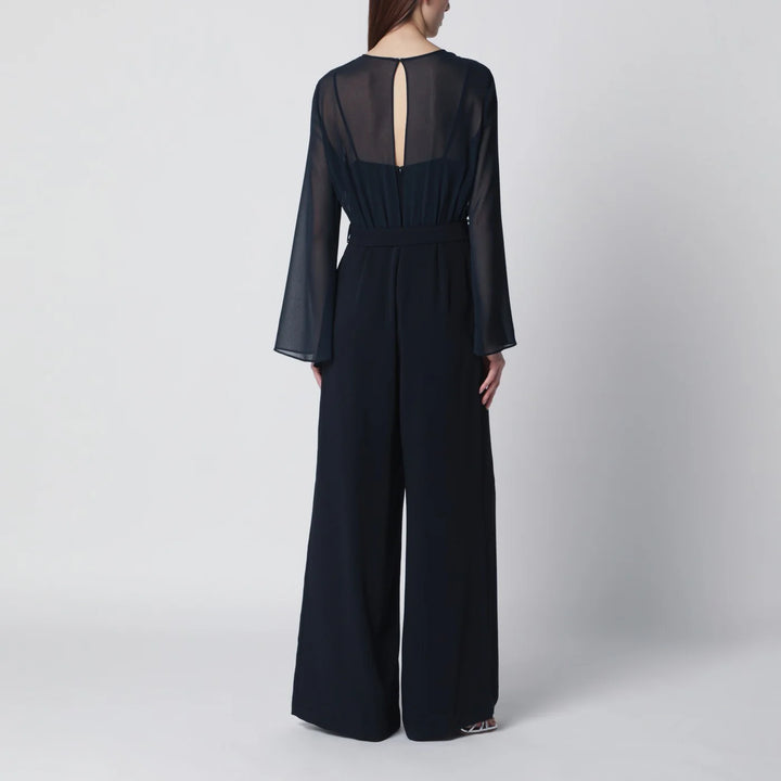 P.A.R.O.S.H. - Blue jumpsuit with belt
