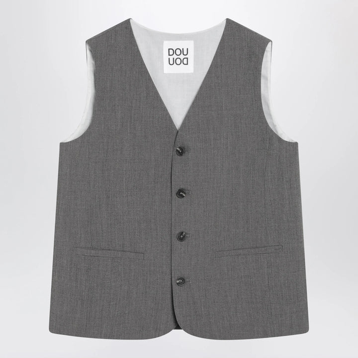 Douuod - Grey single-breasted vest