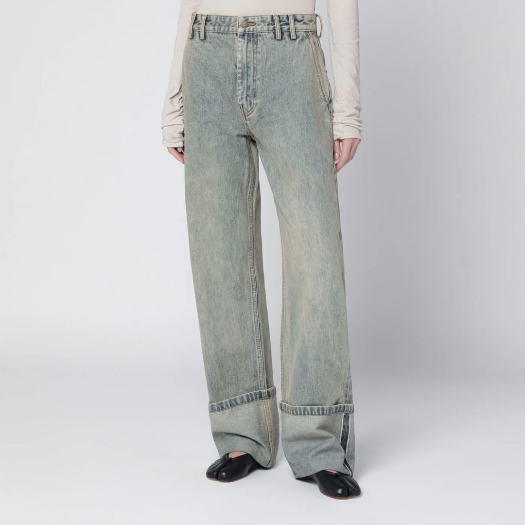 Entire Studios - Wide-leg jeans with washed effect