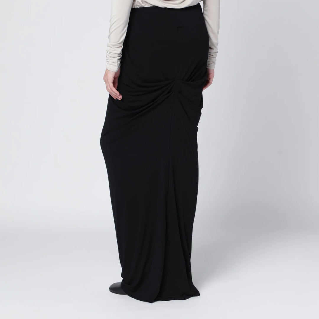 Entire Studios - Long black draped skirt