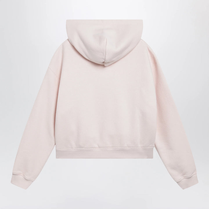 Dolce&amp;Gabbana - Embroidered hoodie in pink cotton blend
