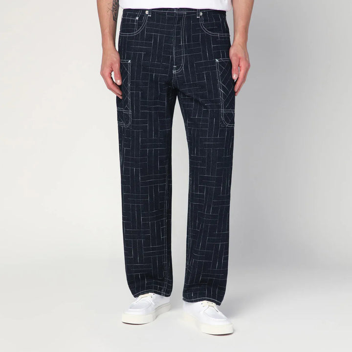 KENZO - Kenzo Waves blue cargo jeans Brand Apparel &amp; Accessories > Clothing > Pants 34