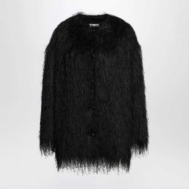 LouLou De Saison - Black Filipo coat with fringes
