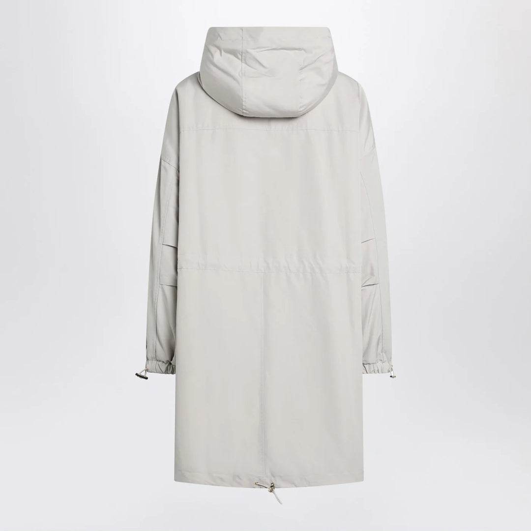 Max Mara Studio - Light beige cotton blend parka
