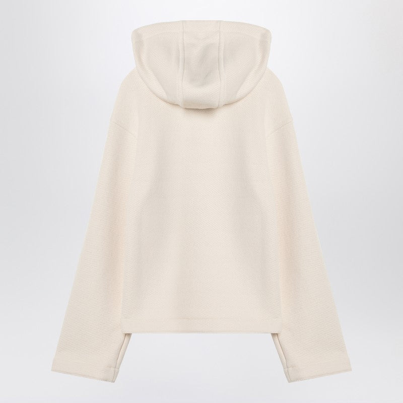 Max Mara White cotton hoodie