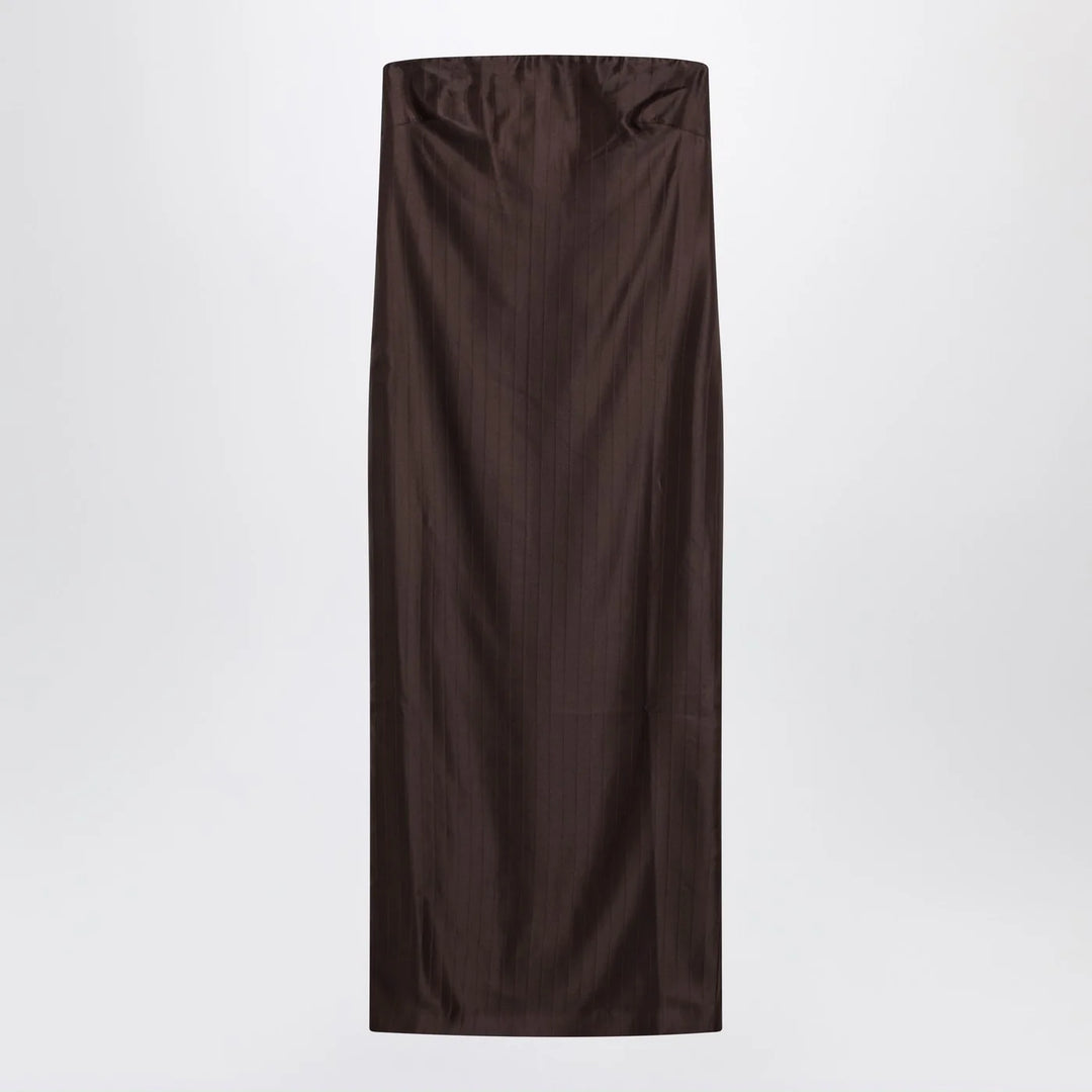 LouLou De Saison - Brown Giulia bustier dress