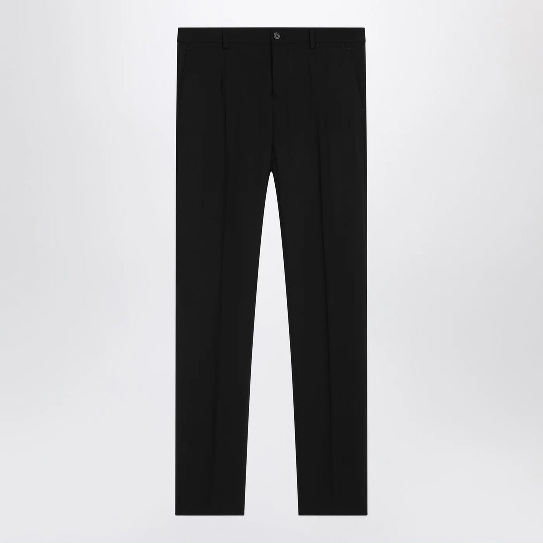 Dolce&amp;Gabbana - Black single-breasted virgin wool suit