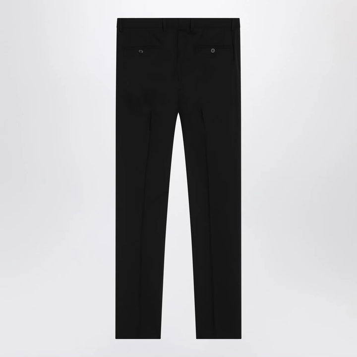Dolce&amp;Gabbana - Black single-breasted virgin wool suit