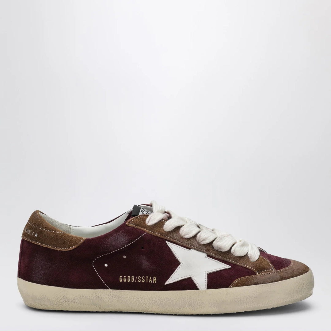 Golden Goose - Bordeaux/white/brown Super Star Sneakers