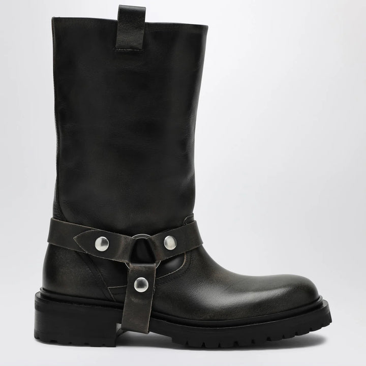 Golden Goose - Kurt boots in black leather with buckle