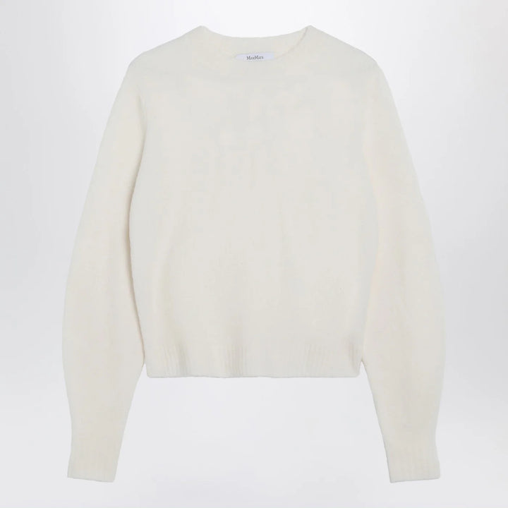 Max Mara - Ivory sweater in stretch cashmere knit