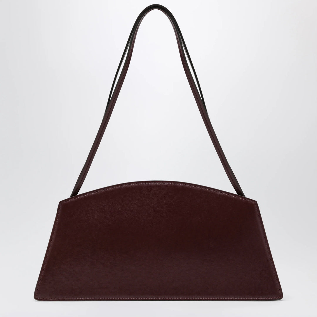NOESI - Jade plum-colored bag in smooth leather