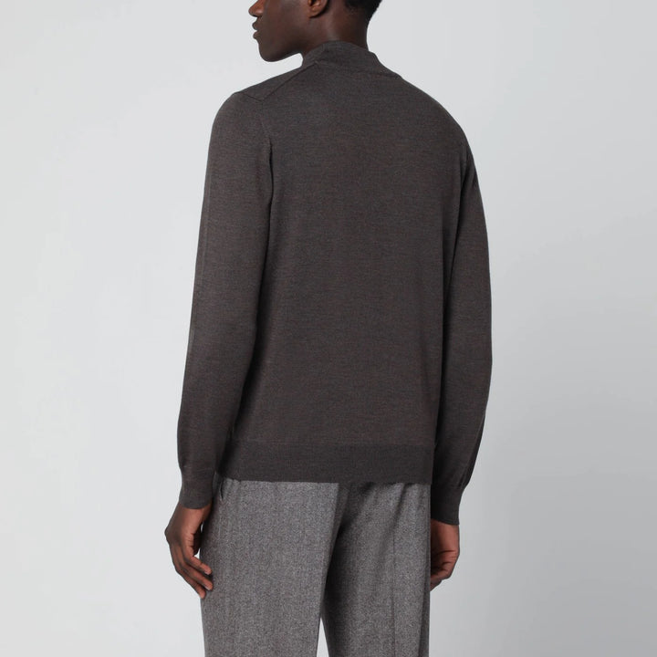Tagliatore - Taupe wool turtleneck sweater