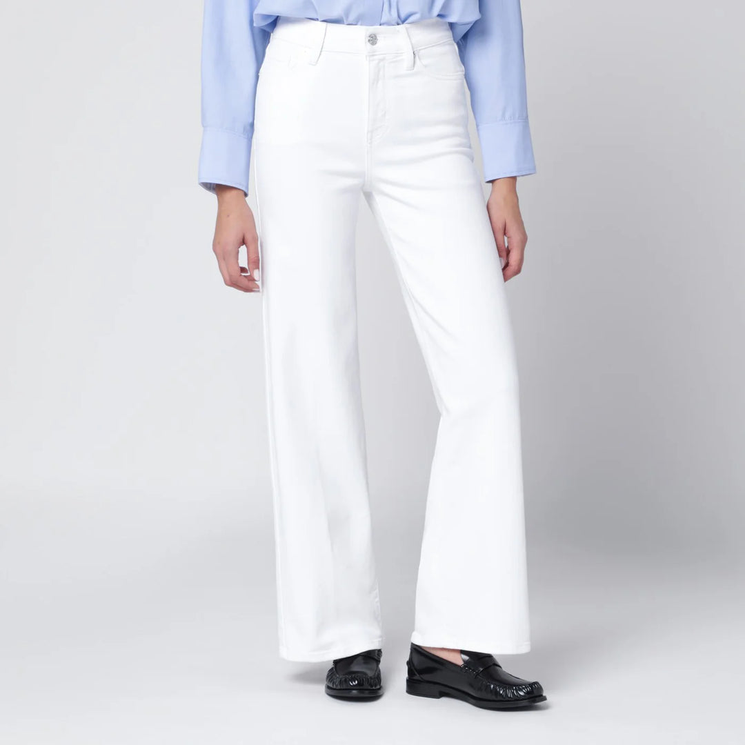 Frame - White Slim Palazzo jeans