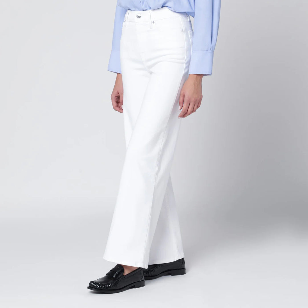 Frame - White Slim Palazzo jeans