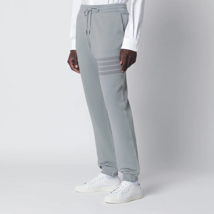 Thom Browne - Grey cotton jogging trousers
