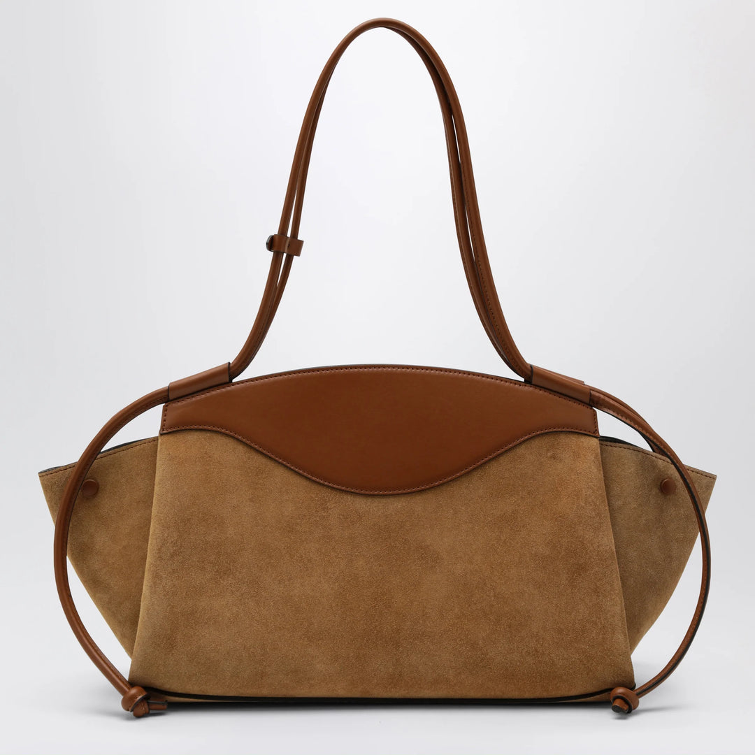 NOESI - Molly cognac-colored bag in suede
