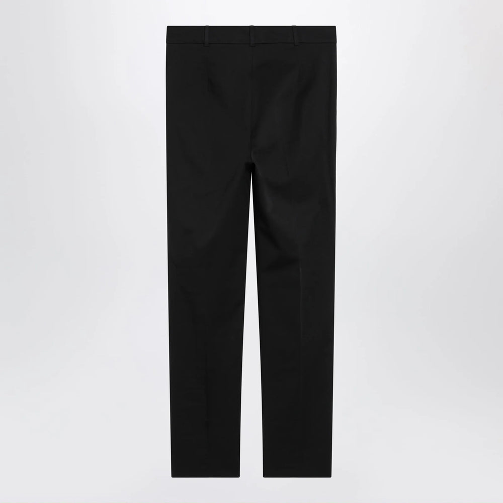 Max Mara Studio - Black stretch cotton trousers Brand Apparel & Accessories > Clothing > Pants