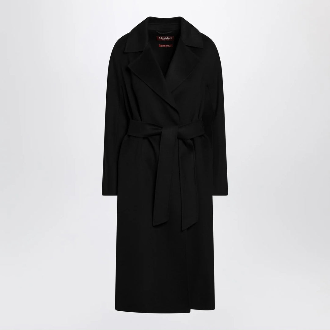 Max Mara Studio - Black coat with belt