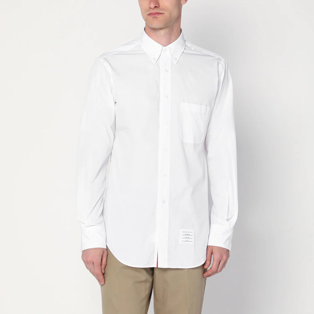 Thom Browne - White button-down cotton shirt