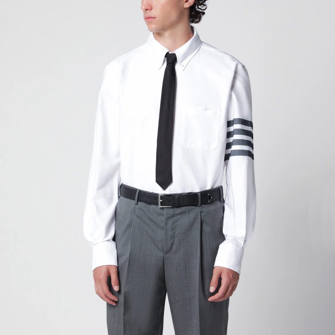 Thom Browne - White cotton button-down shirt