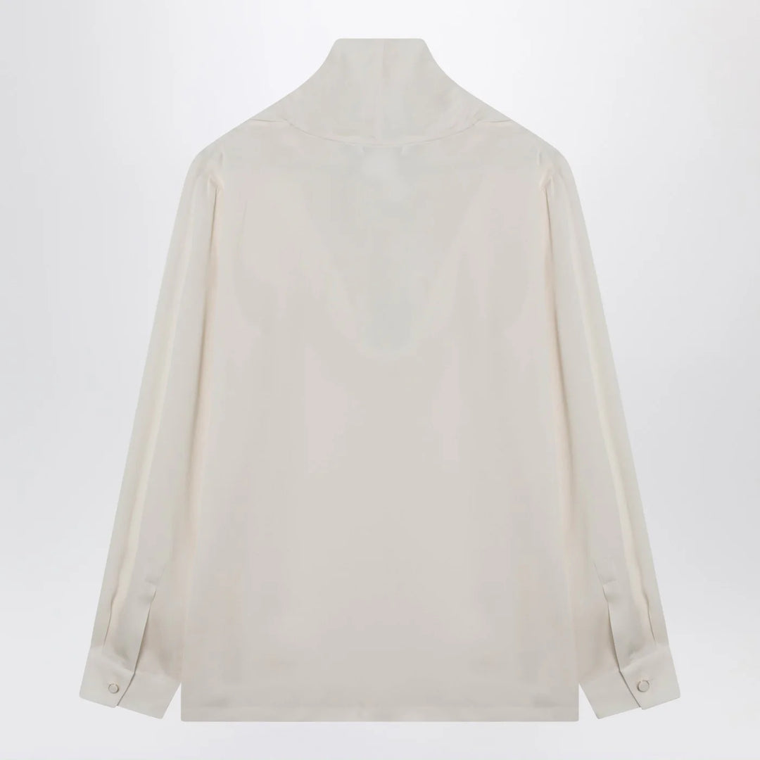 Max Mara - Ivory silk charmeuse blouse