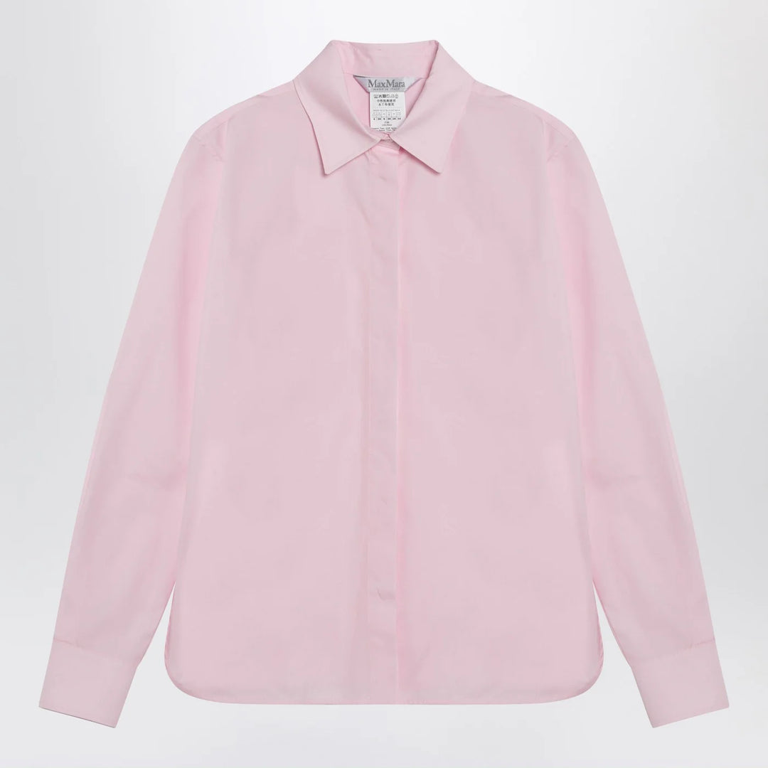 Max Mara - Pink cotton poplin shirt