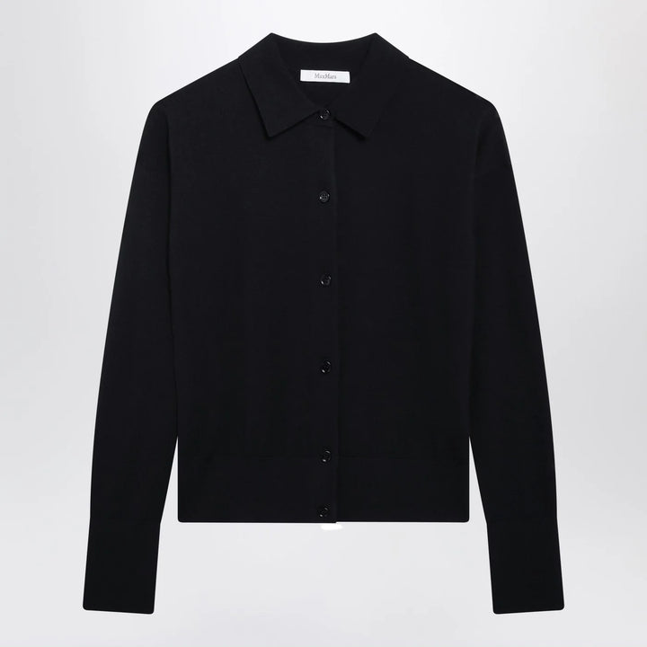 Max Mara - Navy wool-blend cardigan