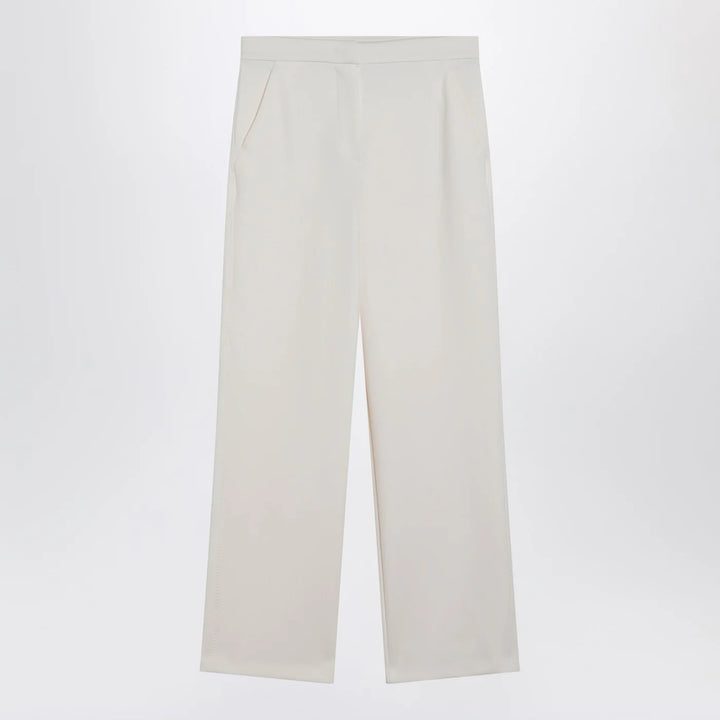 Max Mara - Ivory straight-leg trousers