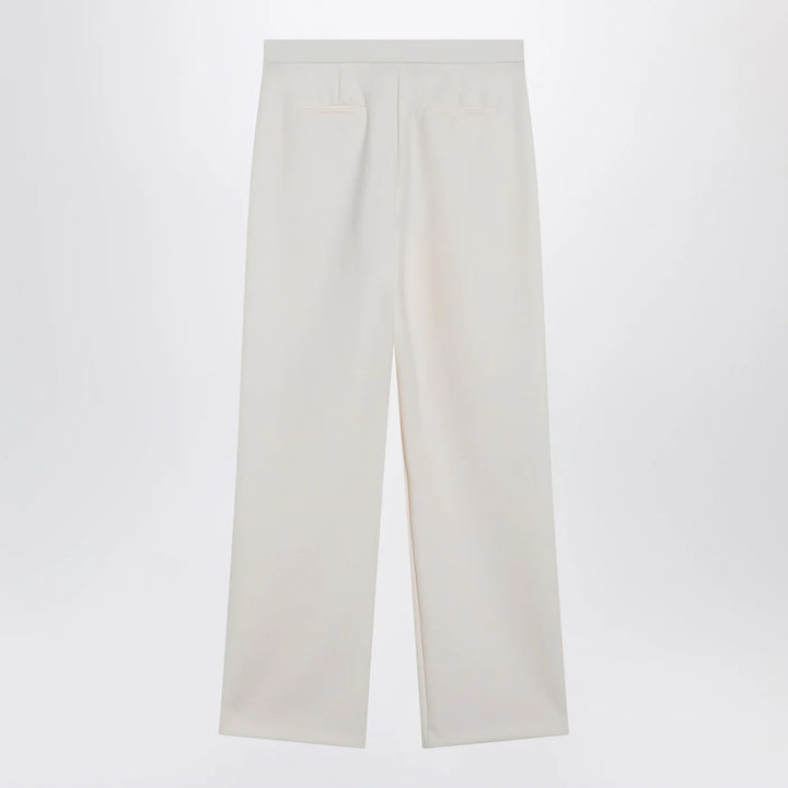 Max Mara - Ivory straight-leg trousers